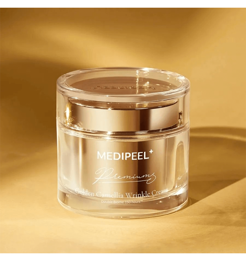 MEDI-PEEL Премиальный омолаживающий крем с экстрактом камелии, Premium Golden Camellia Cream, 50 мл. 