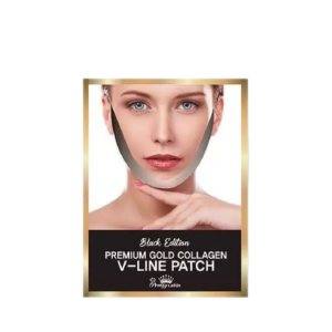 PrettySkin Маска патч для коррекции овала лица Black Edition Premium Gold Collagen V-Line Patch, 1шт
