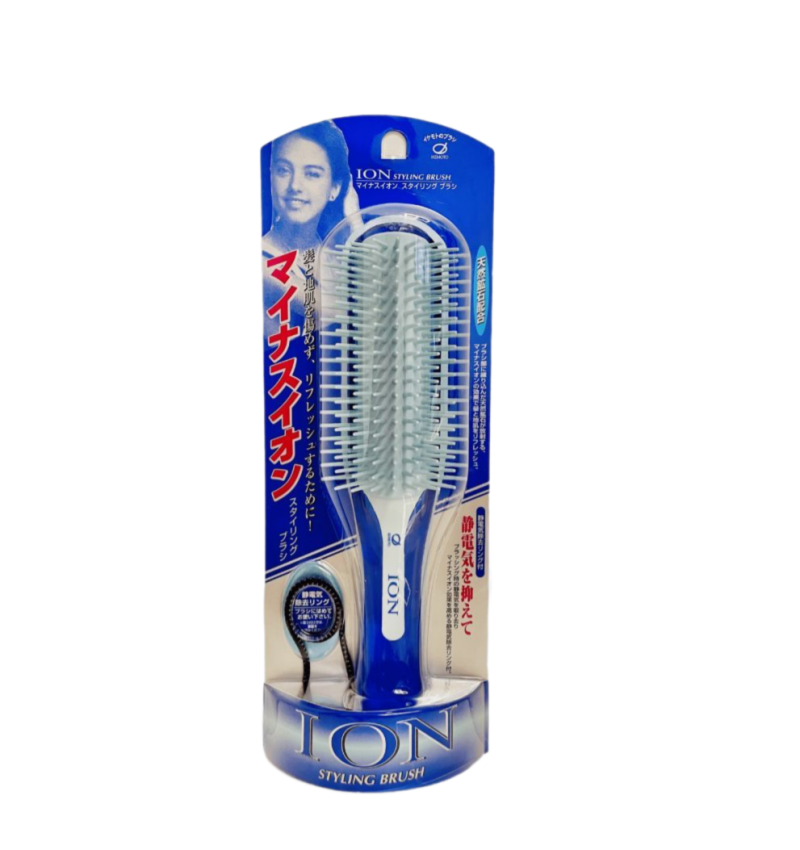 IKEMOTO Negative Ion Blow Styling Brush Лечебная расческа с отрицательными ионами и природным минер.