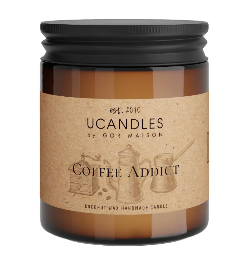 Ucandles Свеча ароматическая "Кофе" / Coffee Addict, 180 мл.