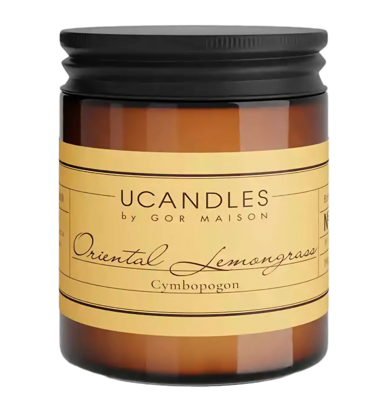 Ucandles Свеча ароматическая "Восточный лемонграсс" / Oriental Lemongrass, 190 гр. 