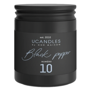 Ucandles Свеча ароматическая с эфирными маслами "Черный перец" / Black Pepper, 190 мл.