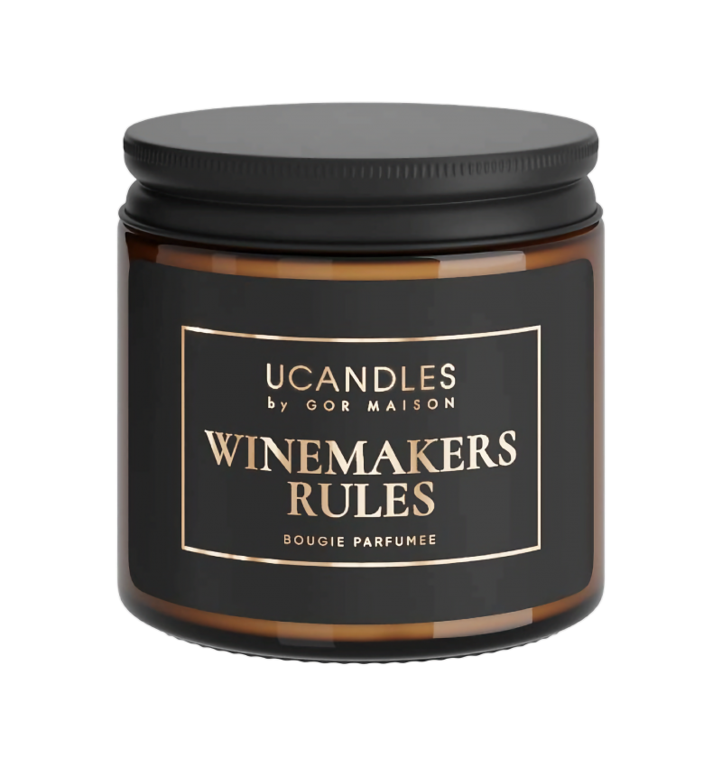 Ucandles Свеча ароматическая "Правила виноделов" / Winemakers Rules, 90 мл. 