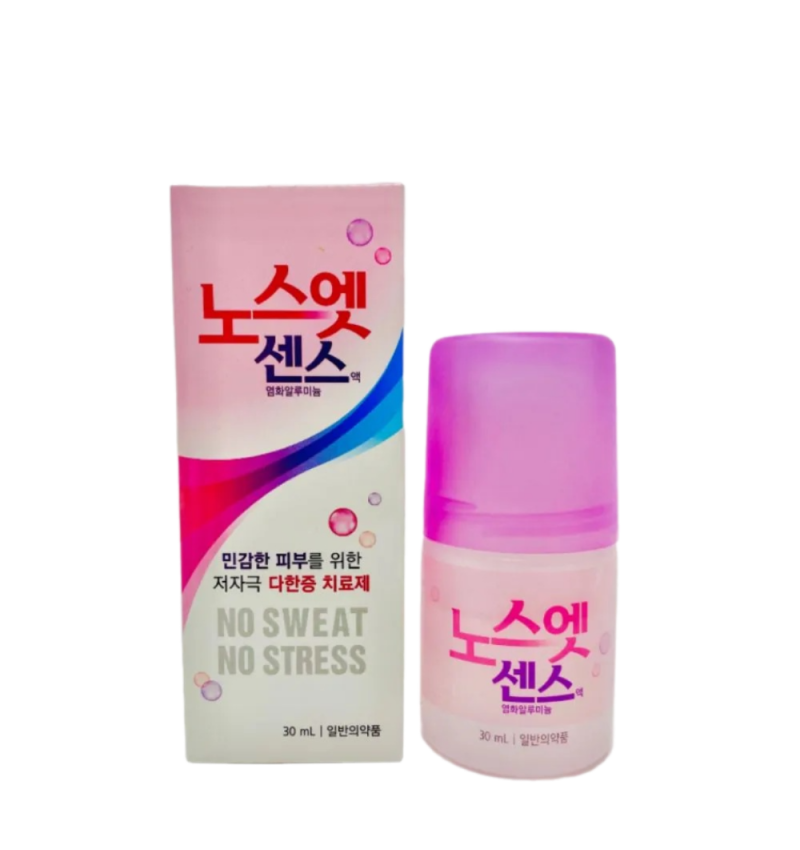 No Sweat No Stress Дезодорант лечебный от излишней потливости для чувствительной кожи Sense Solution Pink 12%, 30мл.