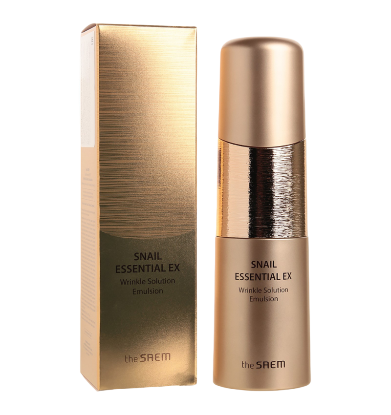 The Saem Омолаживающая эмульсия с муцином улитки / Snail Essential EX Wrinkle Solution Emulsion ,150 мл