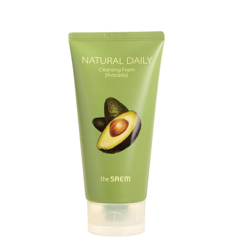 The Saem Пенка для лица с экстрактом авокадо Natural Daily Cleansing Foam Avocado, 150 мл
