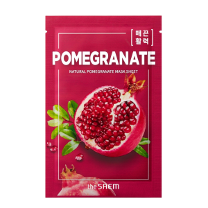 The Saem Тканевая маска для лица с гранатом антиоксидантная Natural Mask Sheet Pomegranate 1 шт