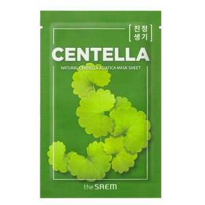The SAEM Тканевая маска для лица с центеллой азиатской успокаивающая Natural Centella Mask Sheet 1шт