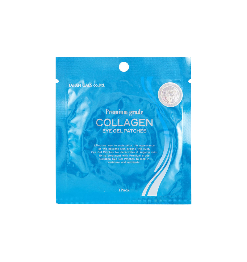 Japan Gals Патчи гидрогелевые / Premium Grade Collagen Eye Gel Patches, 1 шт.