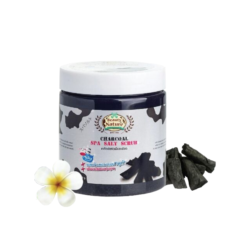 Carebeau Скраб для тела солевой с древесным углем / Beauty Nature Charcoal Spa Salt, 700 гр.