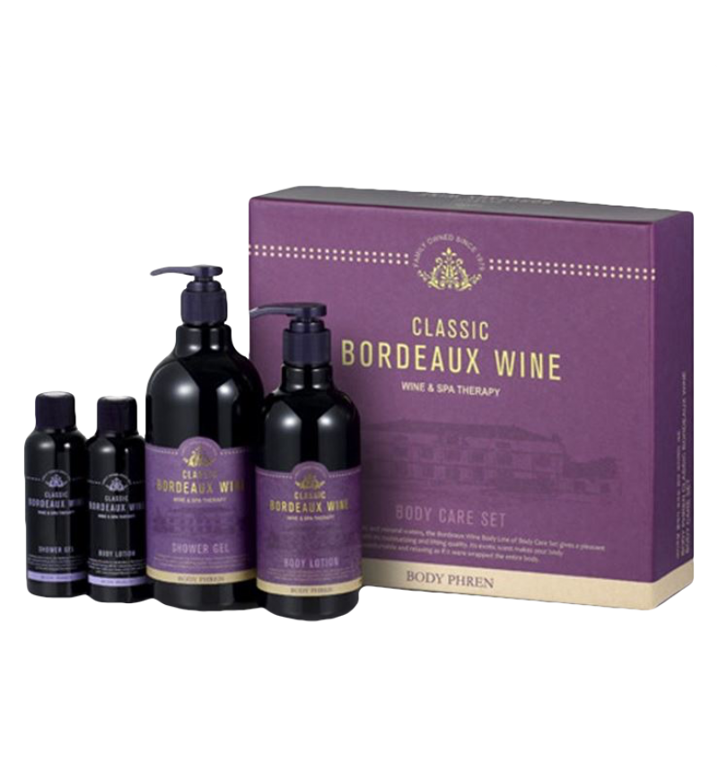 Welcos Набор для тела с экстрактом вина (Гель для душа+Лосьон) / Body Phren Classic Bordeaux Wine Body Care Set, 2 Set