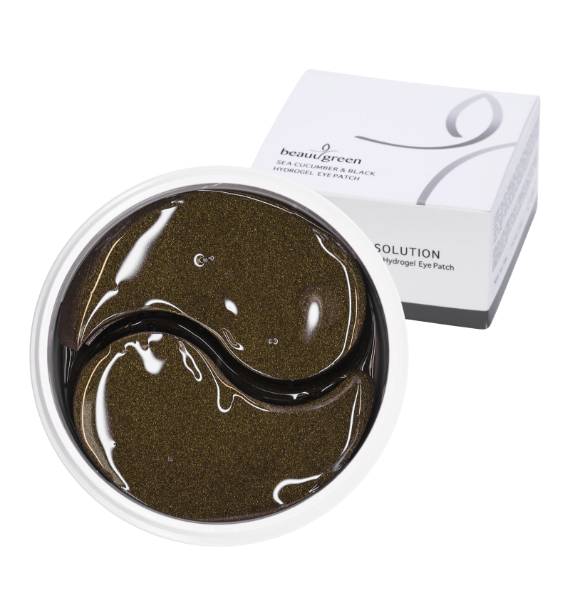 BeauuGreen Гидрогелевые патчи для глаз с морским огурцом / Sea Cucumber & Black Hydrogel Eye Patch, 60 шт.