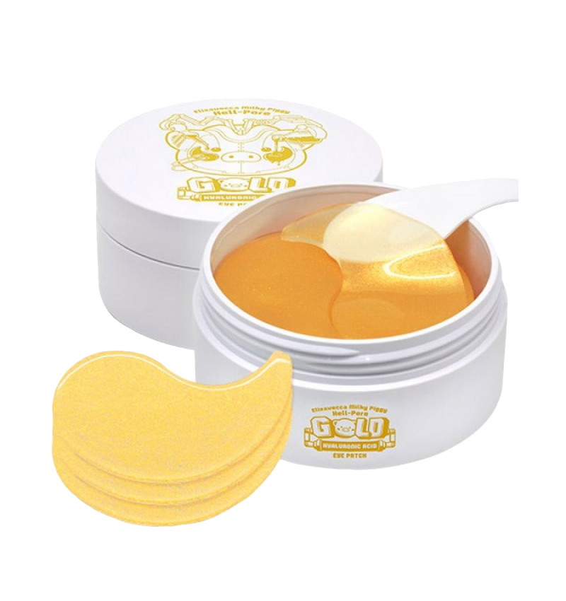 Elizavecca Патчи для глаз с гиалуроновой кислотой Milky Piggy Hell-pore Gold Hyaluronic Acid Eye Patch, 60 шт. 