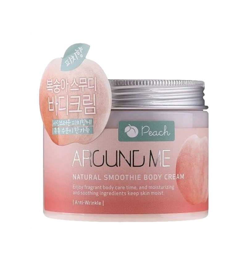 Welcose Крем-смузи с экстрактом персика / Around Me Natural Body Smoothie Cream, 300 гр.