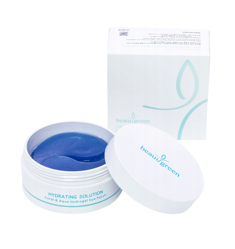 Beauugreen Гидрогелевые патчи с морскими водорослями и кораллом / Coral Aqua Hydrogel Eye Patch, 60 шт.