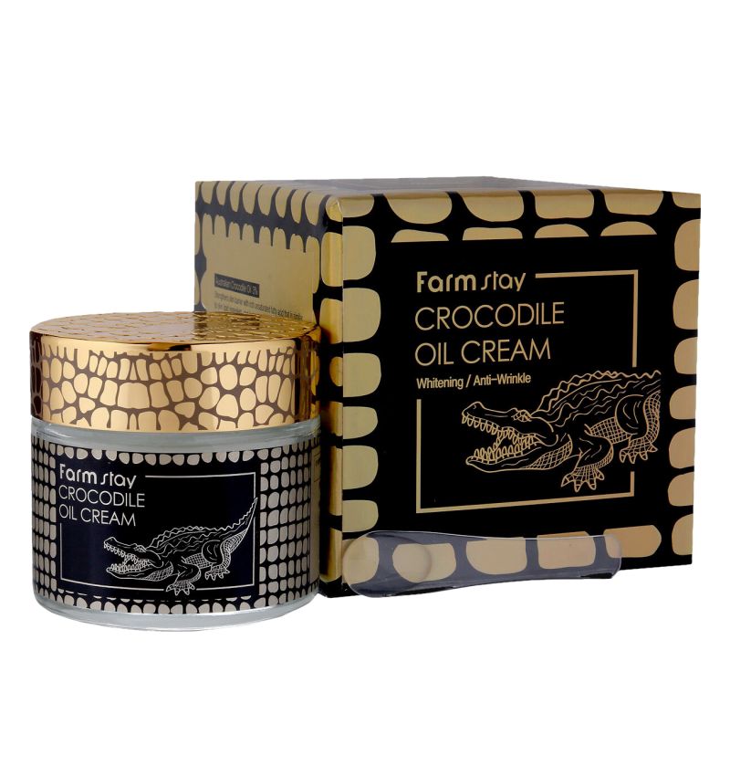 Farmstay Питательный крем для лица с жиром крокодила / Crocodile Oil Cream, 70 гр.