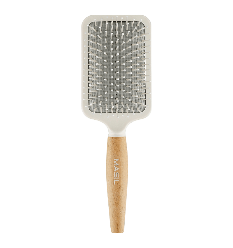 Masil Антистатическая расческа для волос / Wooden Paddle Brush, 1 шт.