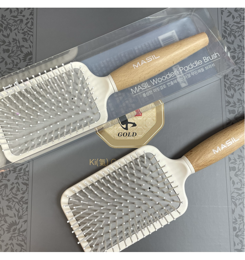 Masil Антистатическая расческа для волос / Wooden Paddle Brush, 1 шт.