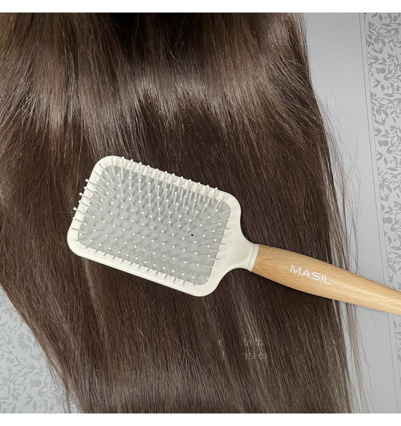 Masil Антистатическая расческа для волос / Wooden Paddle Brush, 1 шт.