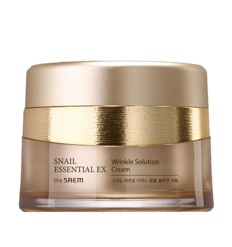 The Saem Премиальный крем для лица с муцином улитки / Snail Essential EX Wrinkle Solution Cream, 60 мл.