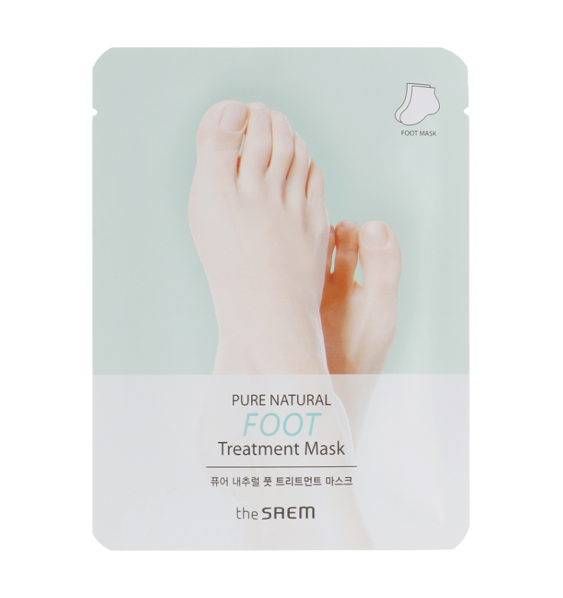 The Saem Увлажняющая и питательная маска для ног / Pure Natural Foot, 1 шт.