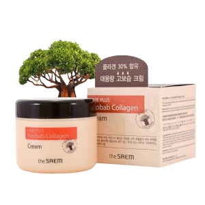 Крем для лица с экстрактом баобаба и коллагеном / Care Plus Baobab