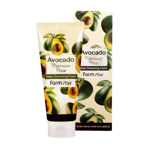 FarmStay Пенка для умывания с экстрактом авокадо / Avocado Premium Pore Deep Cleansing Foam, 180 мл.