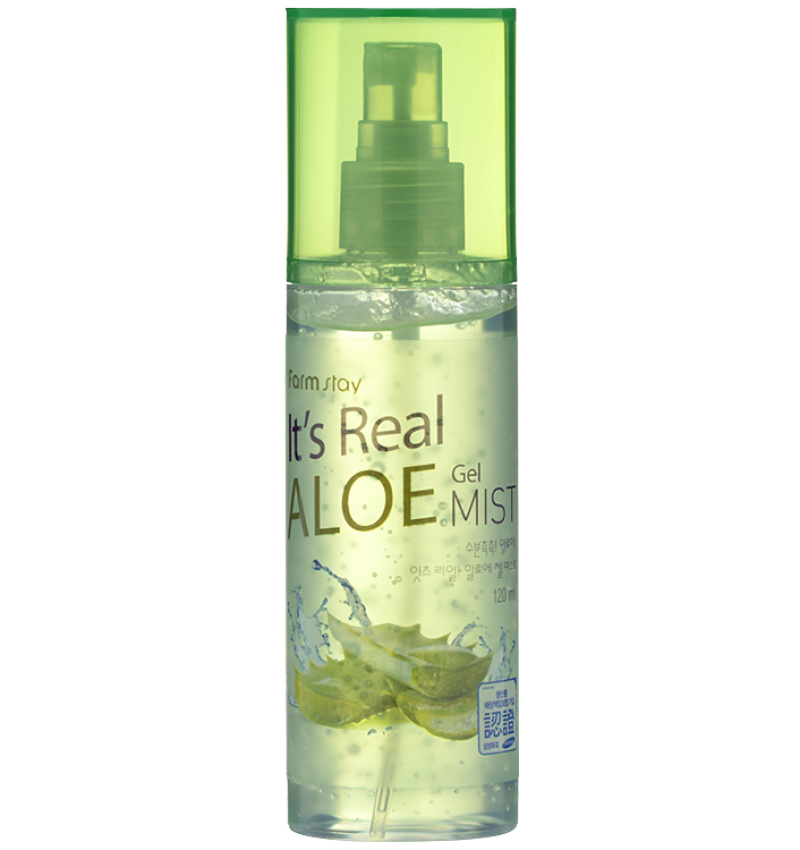 FarmStay Гель-мист для лица с  экстрактом алоэ / It's Real Aloe Gel Mist, 120 мл.