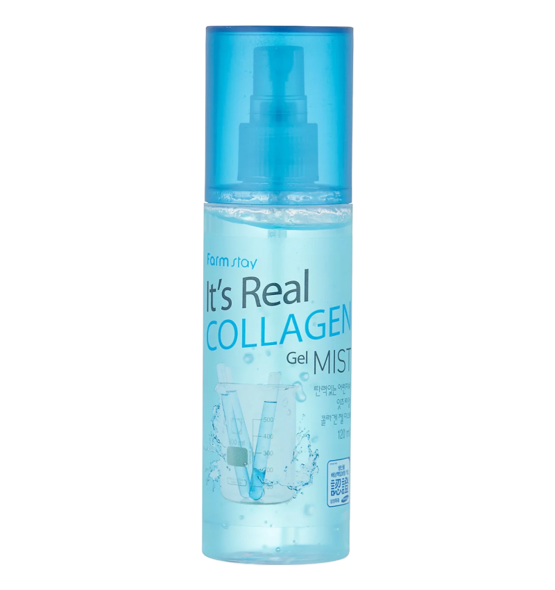 FarmStay Увлажняющий гель-спрей для лица с коллагеном / It's Real Gel Mist Collagen, 120 мл.