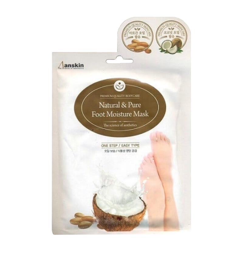 Anskin Увлажняющая маска для ног / Natural & Pure Foot Moisture Mask, 1 пара