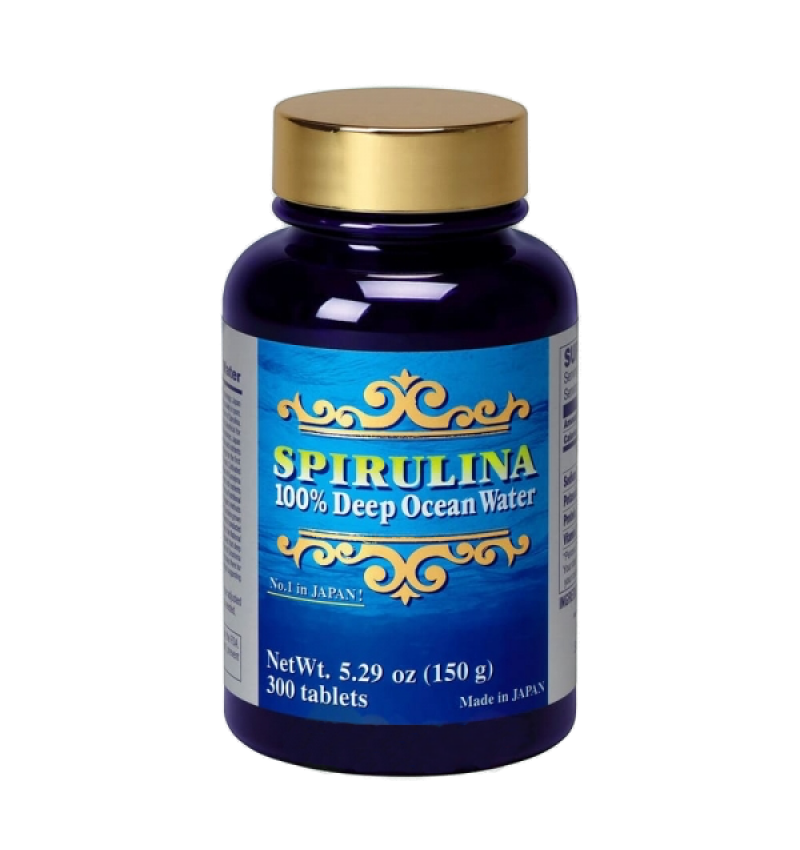 ITOH Спирулина 100%, глубоководная морская премиум-класса, 300х500 мг / Spirulina, 300 шт.