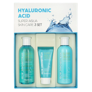 Увлажняющий набор для лица (Тонер + Эмульсия + Крем) / Hyaluronic Acid Super Aqua Skin Care