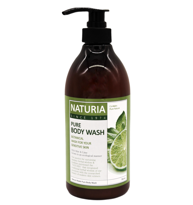 Evas Гель для душа с ароматом мяты и лайма / Naturia Wild Mint & Lime, 750 мл.