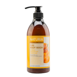 Гель для душа с ароматом меда и лилии / Naturia Honey & White Lily