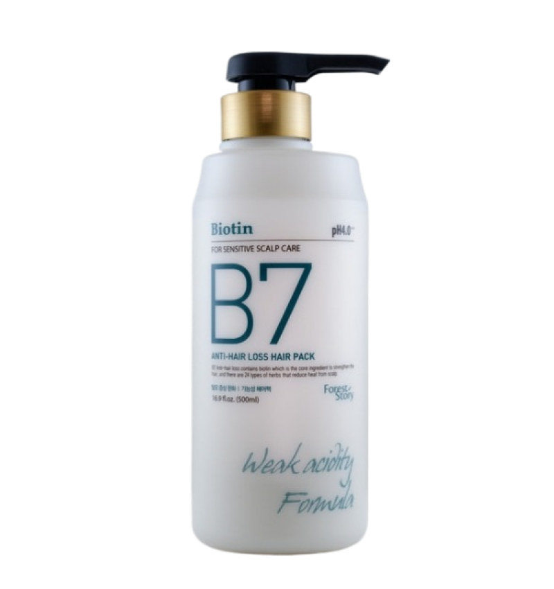 Welcos Маска для волос против выпадения с биотином Forest Story B7 Anti Hair Loss Hairpack, 500 мл
