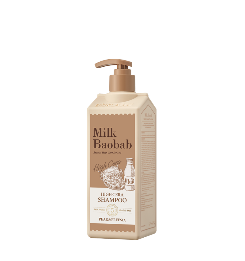 Milk Baobab Шампунь для волос с ароматом груши и фрезии, High Cera Shampoo Pear & Freesia 500 мл.
