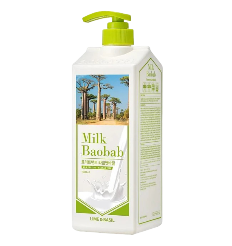 Milk Baobab Бальзам для волос с ароматом лайма и базилика / Treatment Lime and Basil 1000 мл
