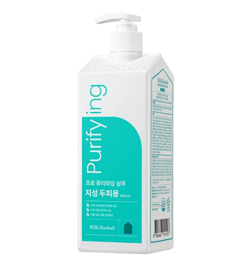 Milk Baobab Шампунь для глубокого очищения волос Pro Purifying Shampoo 800 мл