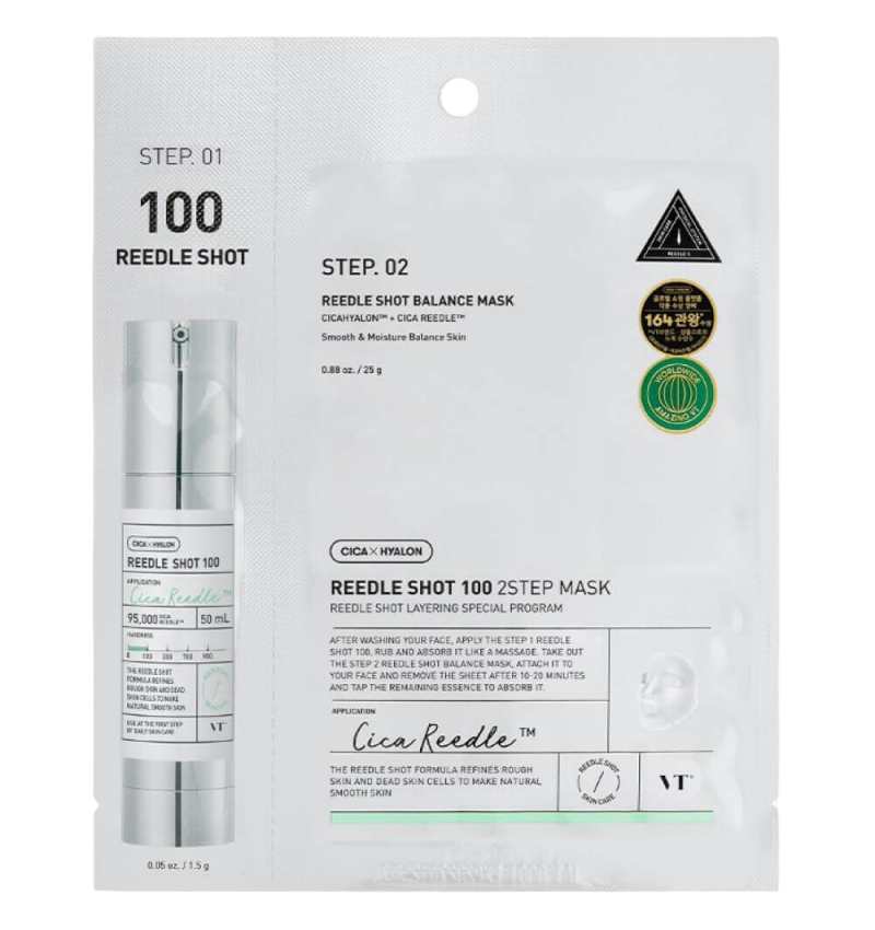 VT Cosmetics Двухфазная маска с микроиглами Reedle Shot 100 2 Step Mask 1,5г/25г 