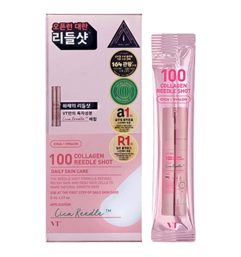 VT Cosmetics Бустер-сыворотка с микроиглами и коллагеном Collagen Reedle Shot 100, 2 мл