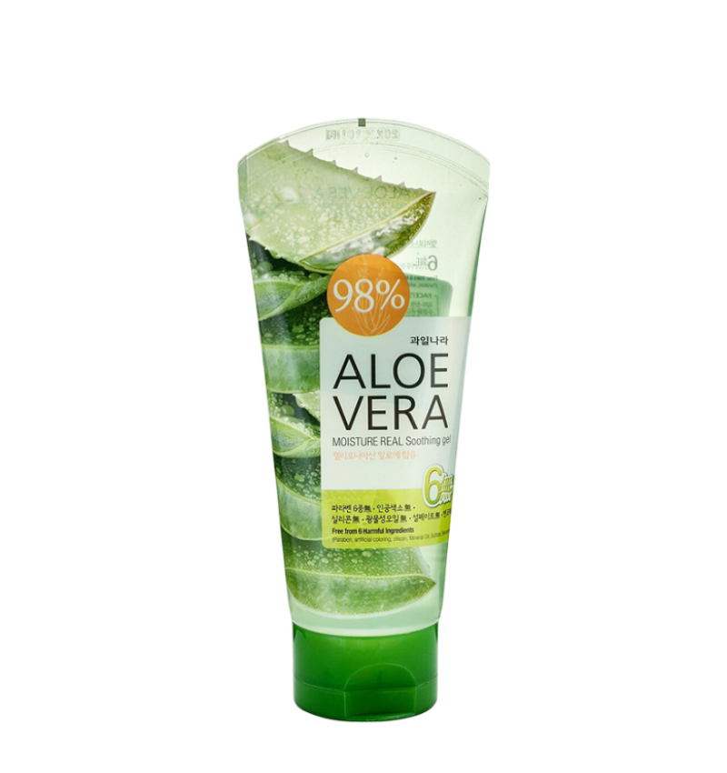 Welcos  Успокаивающий гель для тела с алоэ Aloe Vera Moisture Real Soothing Gel 150гр.